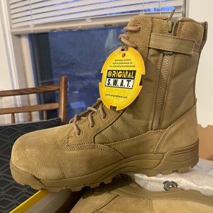 Tactical combat boots steel toe mens 12